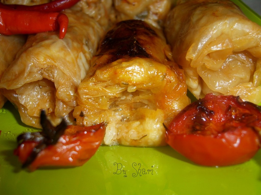 Sarmale cu orez si cimbru