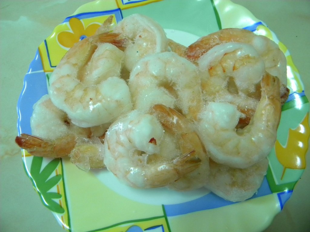 Creveti cu sos se samantana