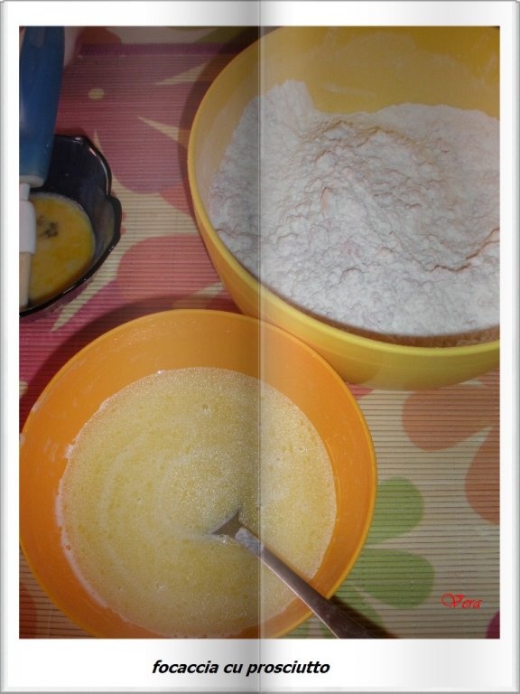 Focaccia cu prosciutto