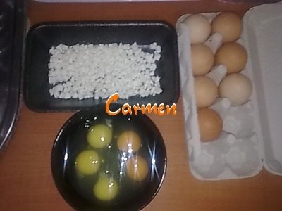 Omleta cu mamaliga prajita