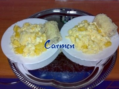 Omleta cu mamaliga prajita