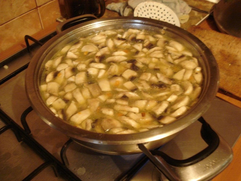 Pilaf cu ciuperci si pui