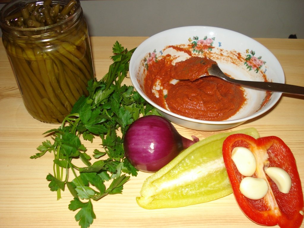 Fasole verde cu usturoi(de post)