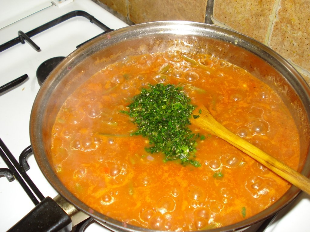 Fasole verde cu usturoi(de post)