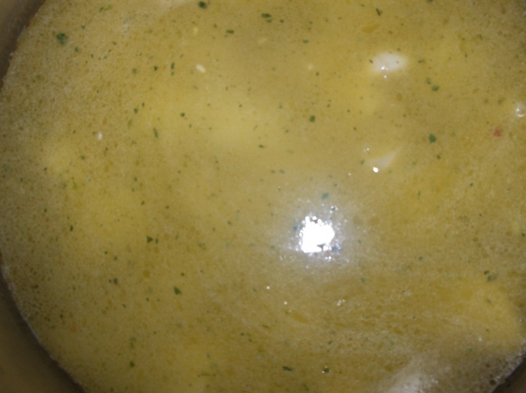 Crema de spanac cu cartofi si torta de oua