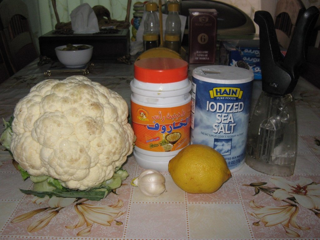 Salata de conopida cu pasta de susan – Maqdous zahra