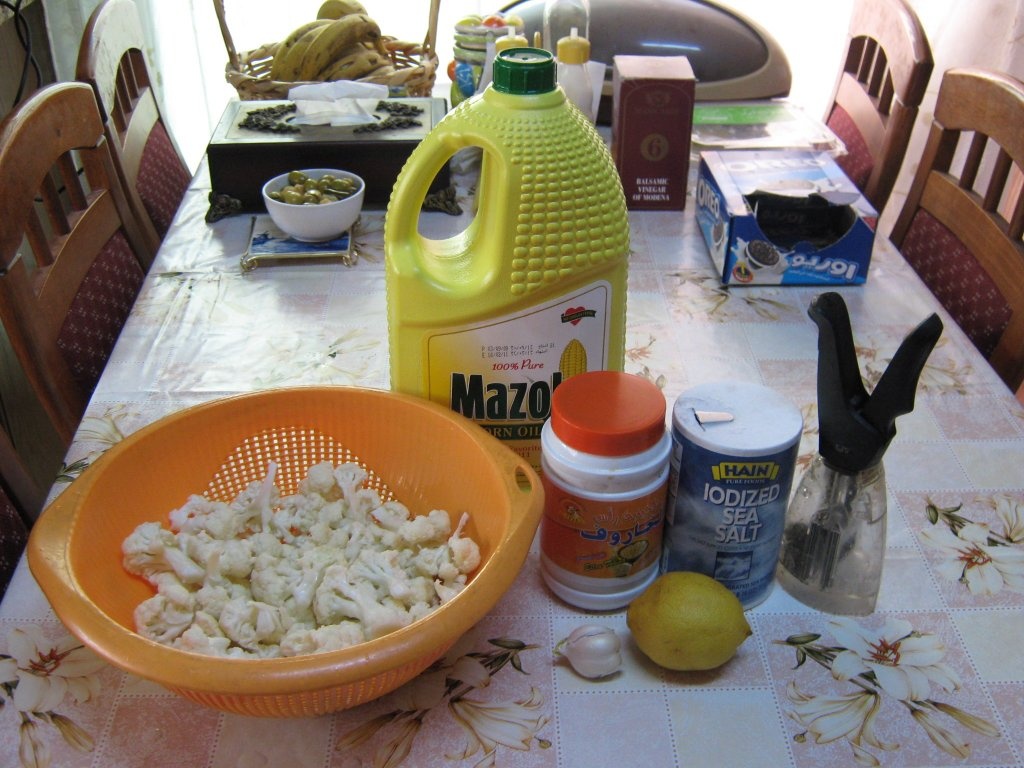 Salata de conopida cu pasta de susan – Maqdous zahra