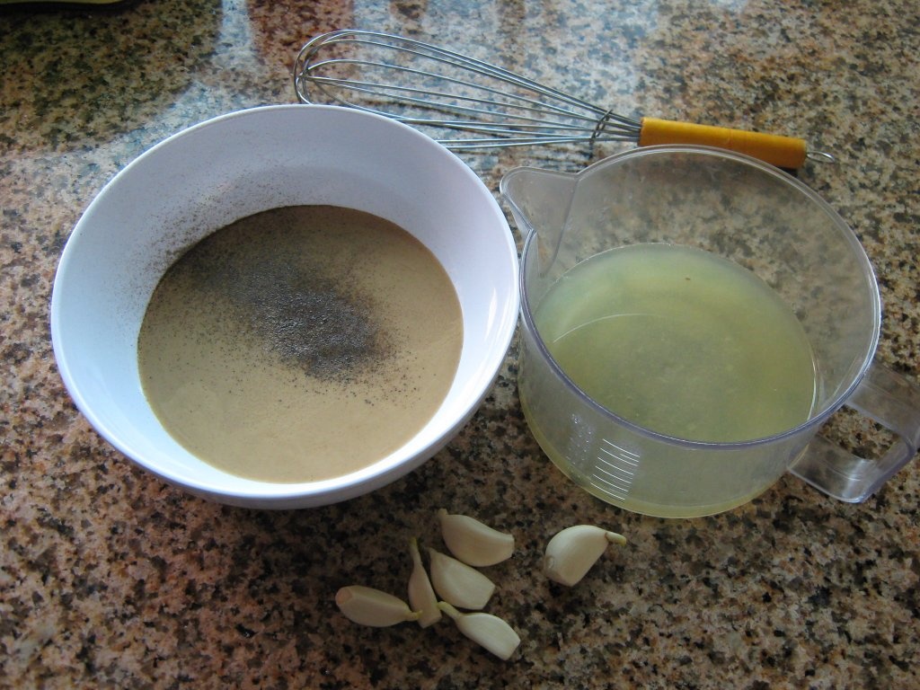 Salata de conopida cu pasta de susan – Maqdous zahra