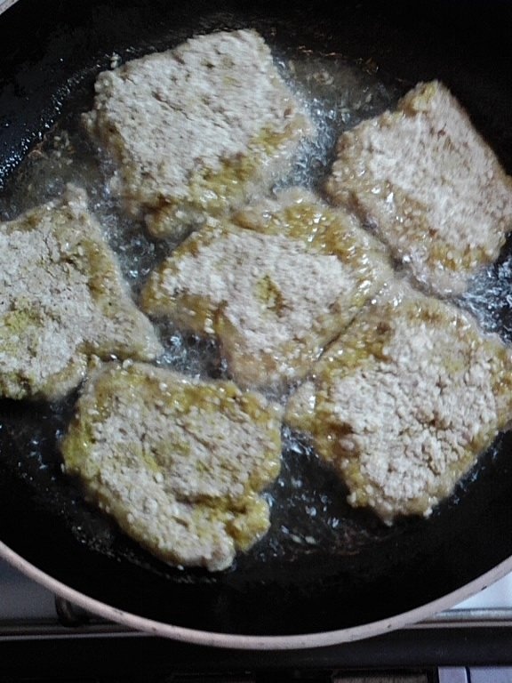 Snitel din soia cu mustar