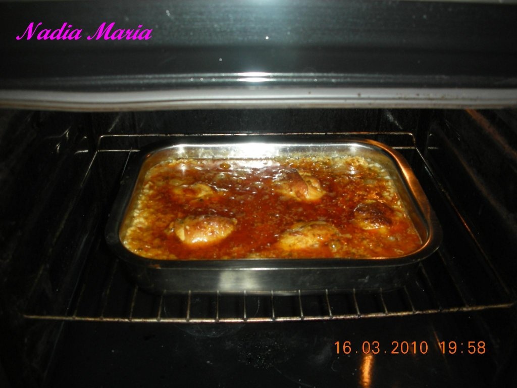 Pilaf de orez cu pulpe de pui