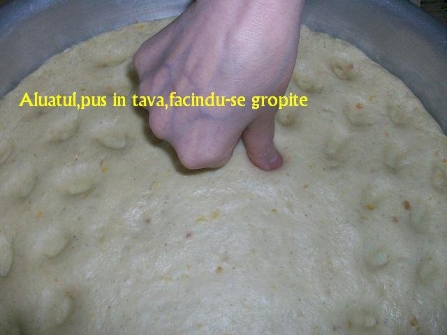 Prajitura din aluat dospit,cu fulgi de migdale