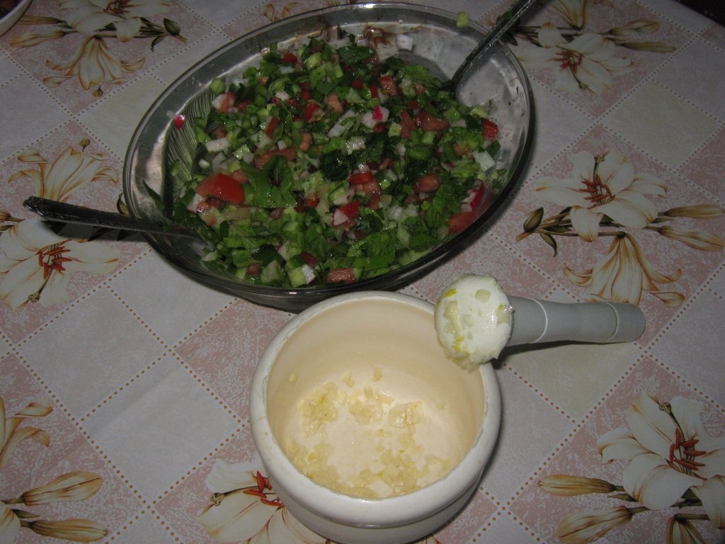 Salata mixta -stil arab”Salatit Khodar Meshakel”