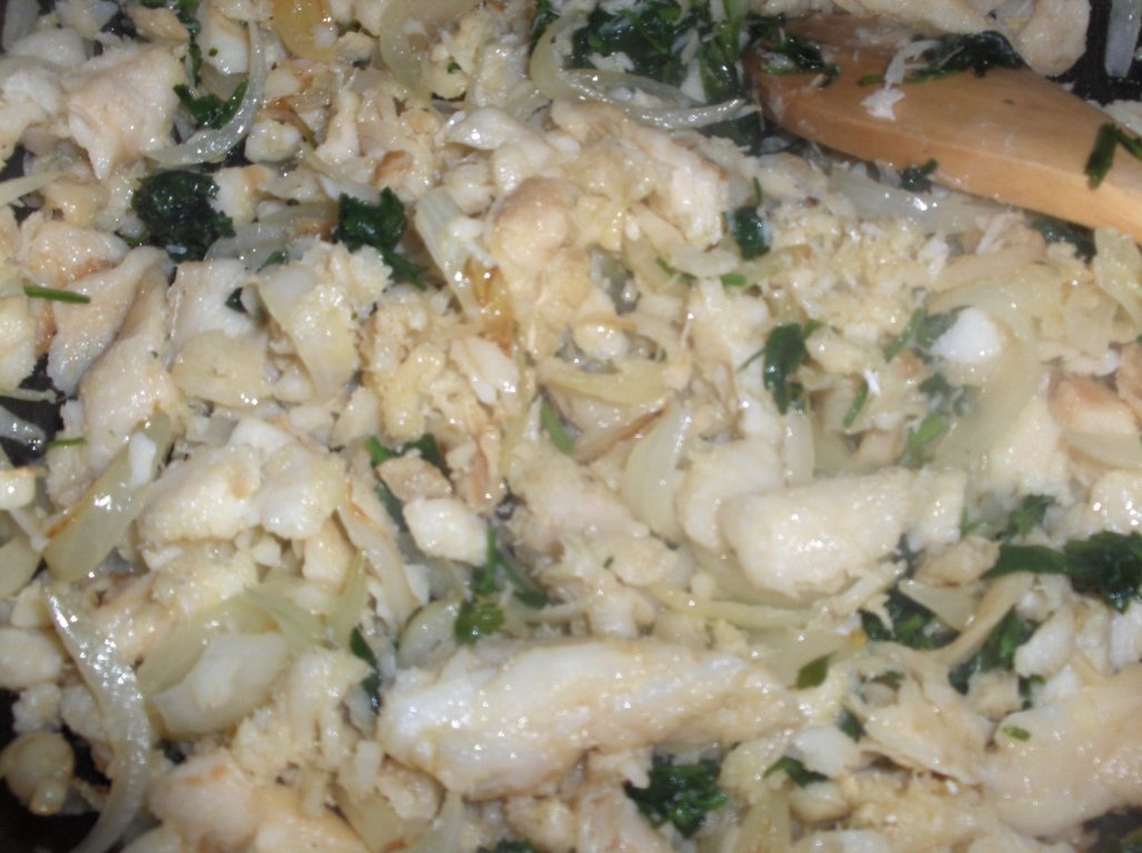 Cod cu smantana la cuptor(Bacalhau com natas-traditional portughez)