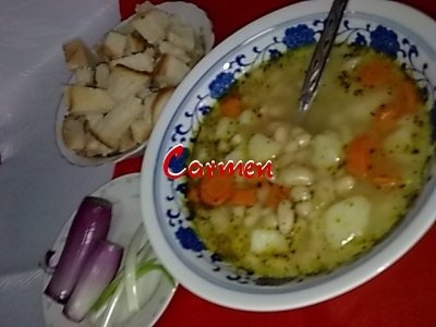 Ciorba de fasole alba de post