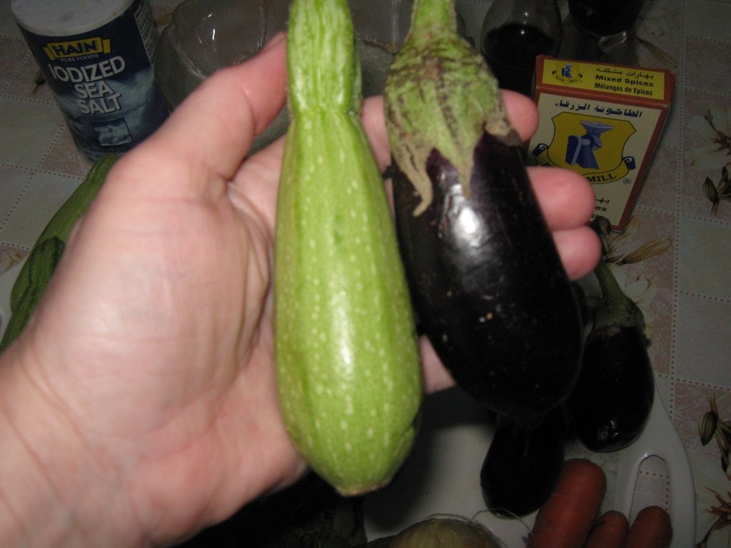 Supa de dovlecei umpluti si vinete umplute de post