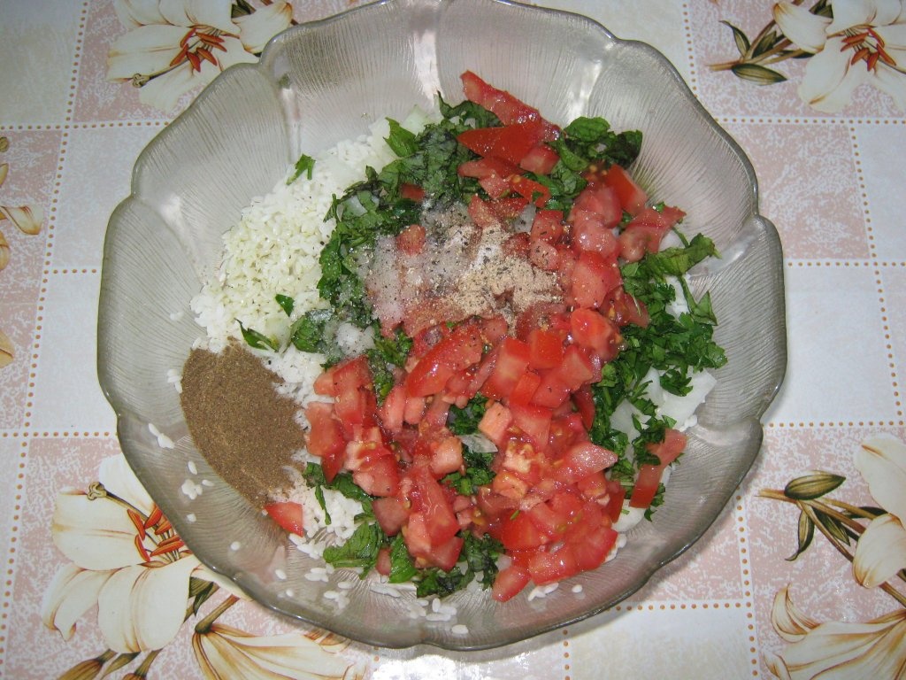 Supa de dovlecei umpluti si vinete umplute de post