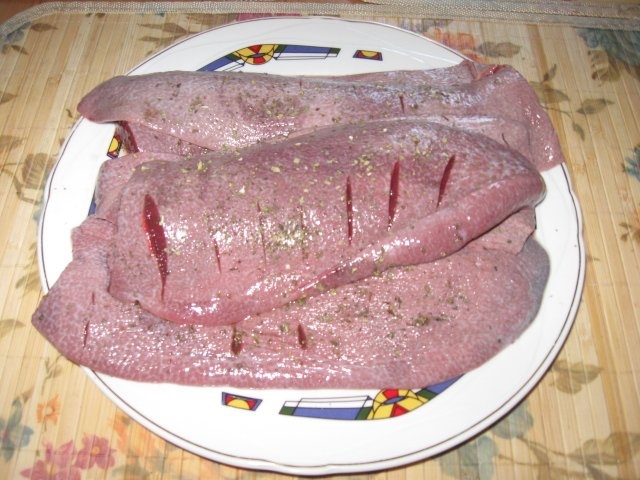 Splina de porc la grill (gratar)