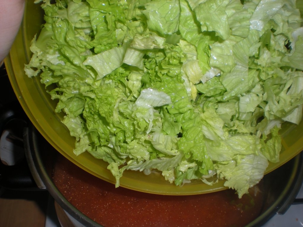 Ciorba de salata verde( à la Catalina)
