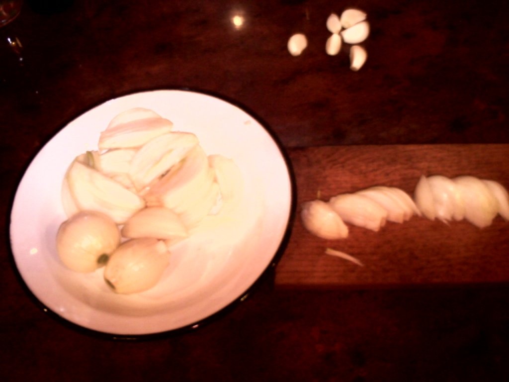 Pastrav cu ceapa si mamaliga