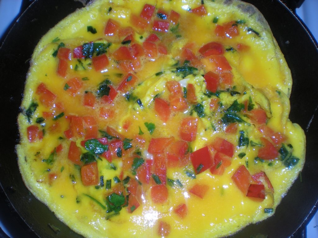 Omleta cu ardei gras