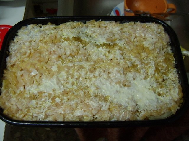 Varza cu masline la cuptor