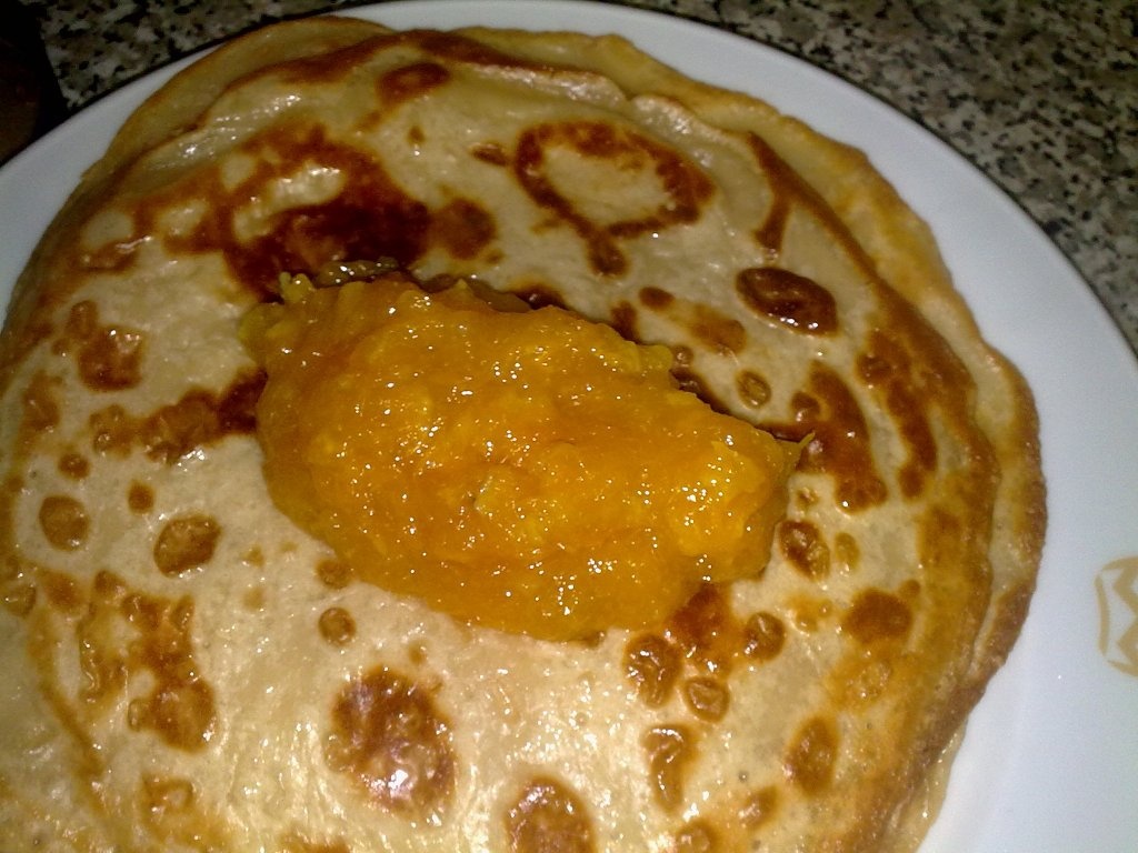 Clatite de post si  gem de portocale.