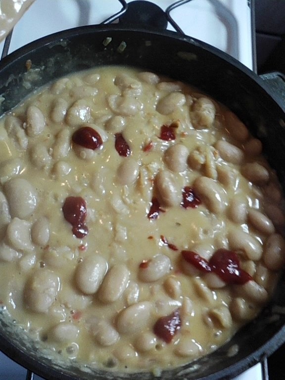 Fasole cu sos de mustar