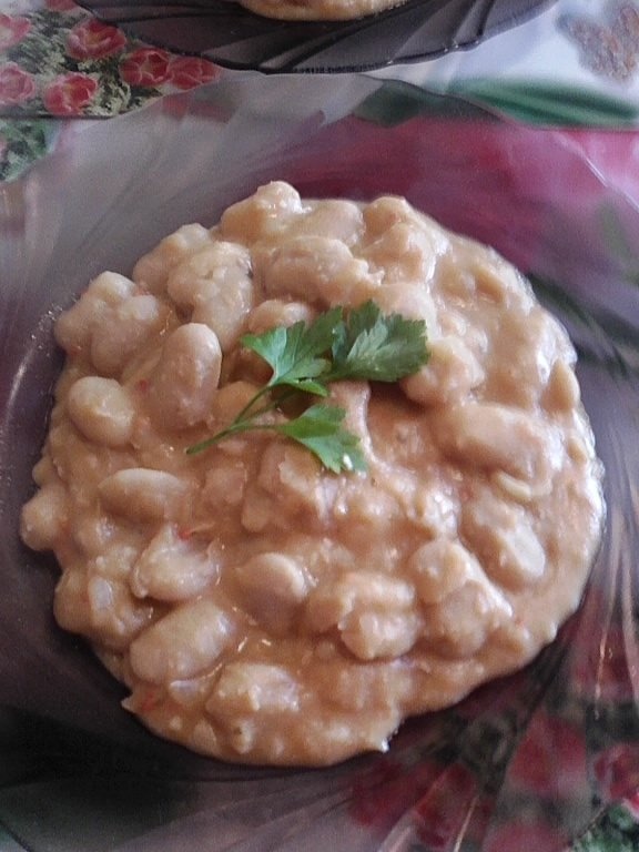 Fasole cu sos de mustar