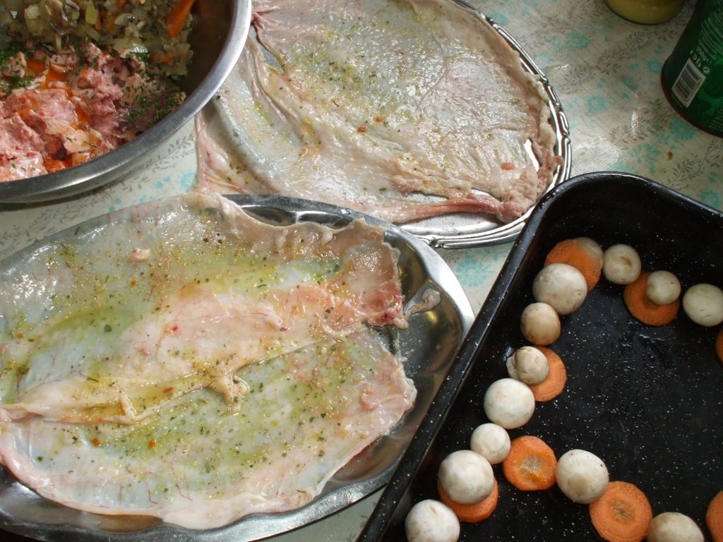 Rol de curcan impachetat