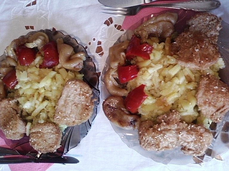 Soia in crusta de pesmet si susan