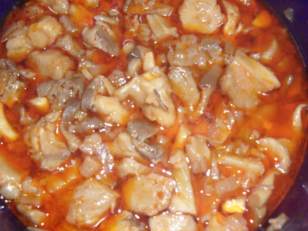 Tocanita de ciuperci Pleurotus