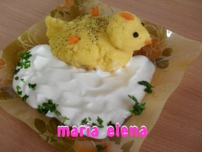 Puisori din mamaliga cu smantana pt copilasi mofturosi