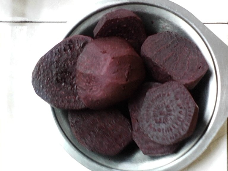 Salata de sfecla cu ciuperci (de post)