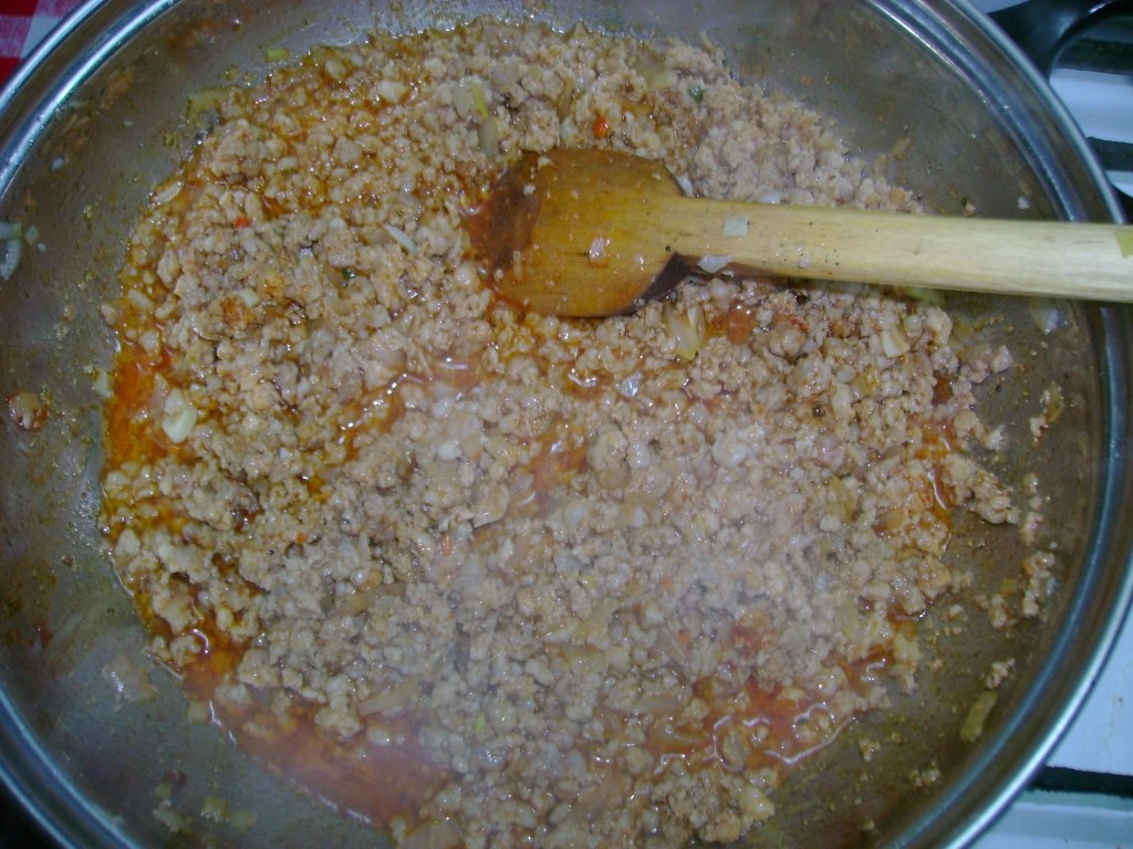 Musaca de cartofi cu mazare