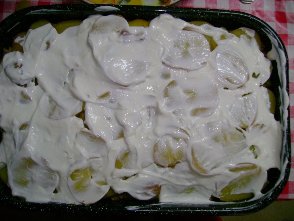 Musaca de cartofi cu mazare