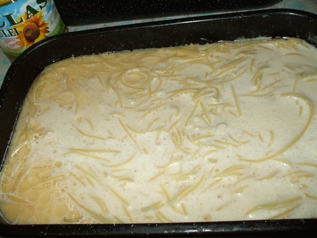 Budinca de taitei cu vanilie