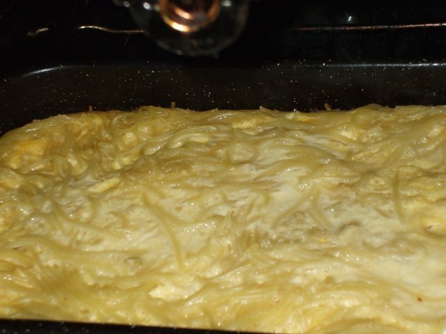 Budinca de taitei cu vanilie