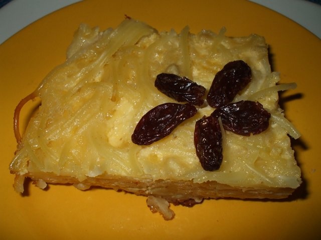 Budinca de taitei cu vanilie