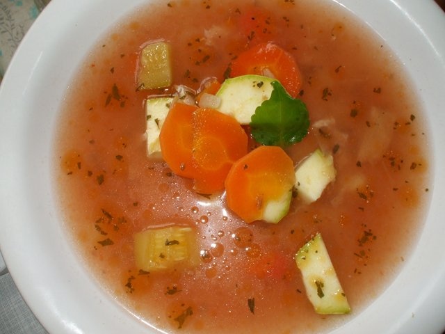 Ciorba de dovlecei cu zeama de varza (de post)