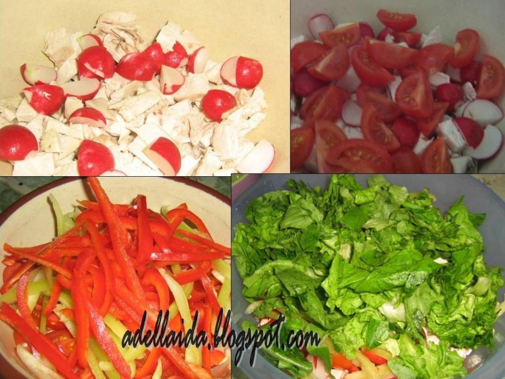 Salata cu piept de pui