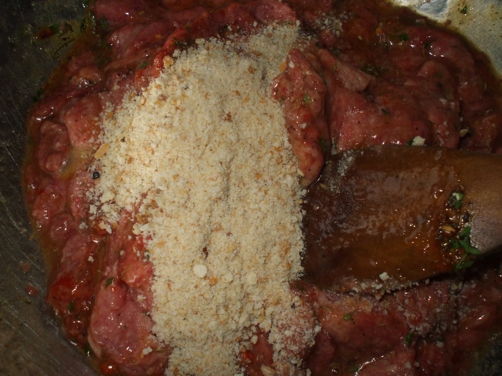 Terine de pui cu cascaval, dovlecel si mar