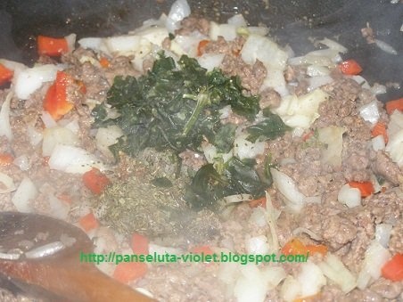 Mancare de vinete cu carne de vaca