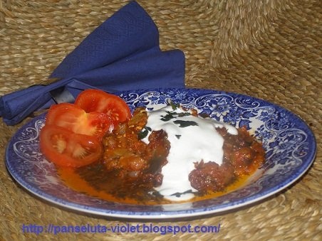 Mancare de vinete cu carne de vaca