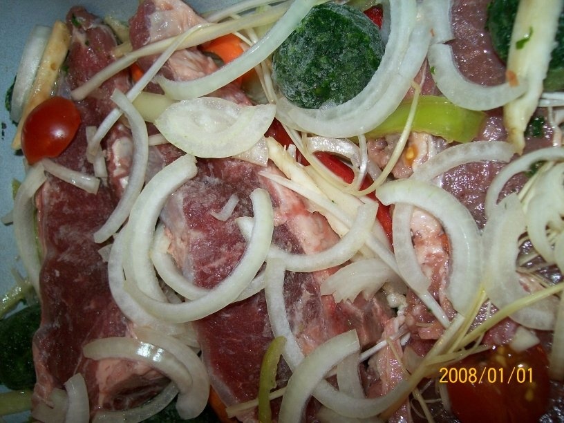 Pulpa de Vita cu legume la cuptor