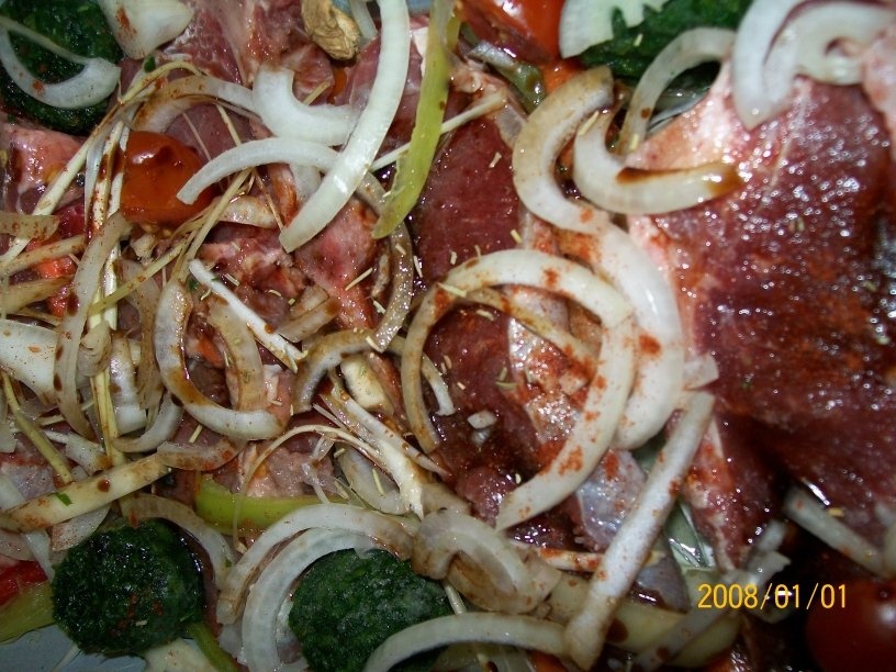 Pulpa de Vita cu legume la cuptor