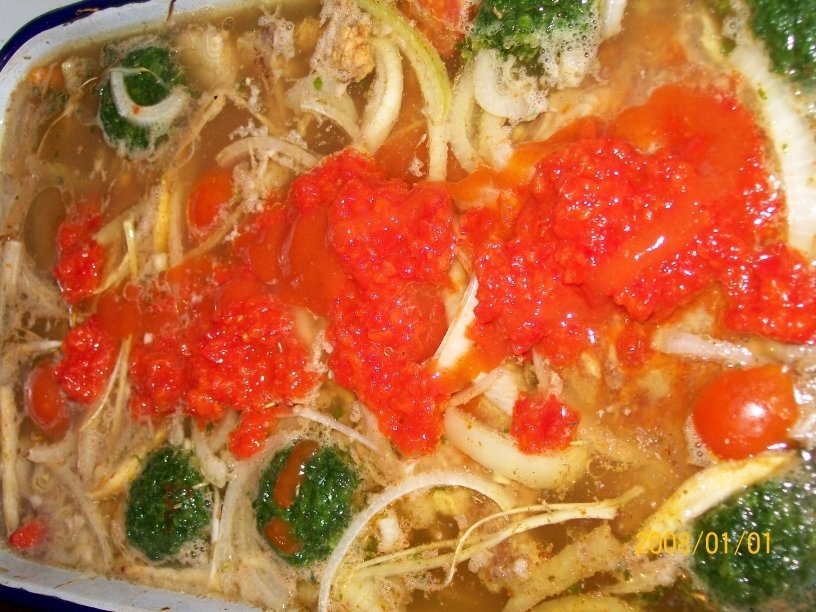 Pulpa de Vita cu legume la cuptor