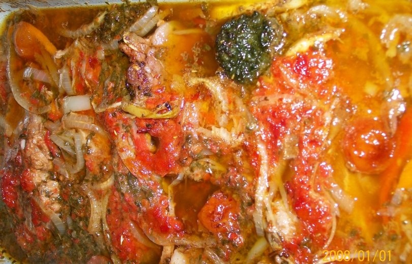 Pulpa de Vita cu legume la cuptor