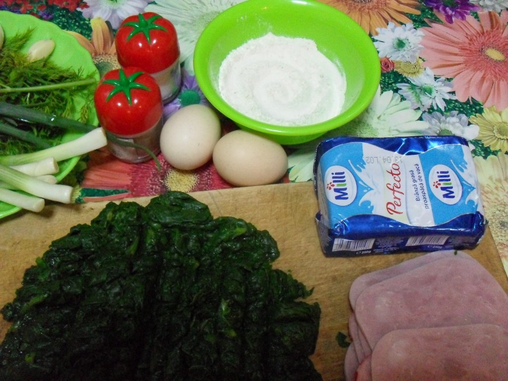 Rulada colorata cu spanac