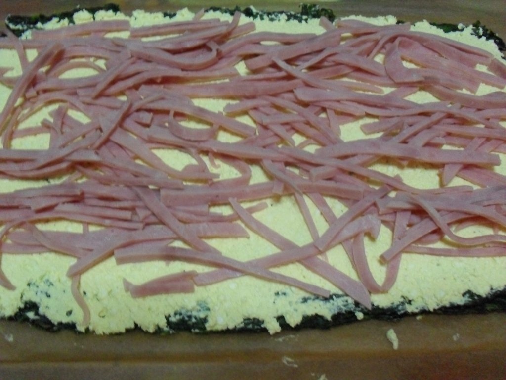 Rulada colorata cu spanac