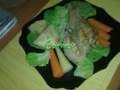 Legume sote cu copane de curcan